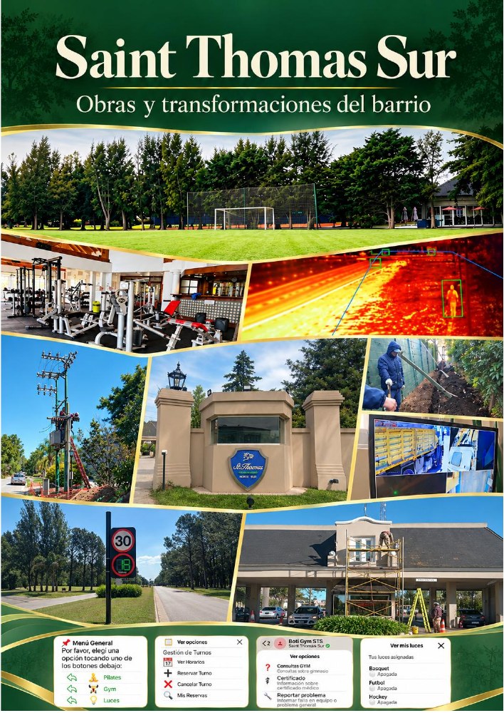 Portada del libro Saint Thomas Sur: obras y transformaciones del barrio, con fotografías de sus instalaciones